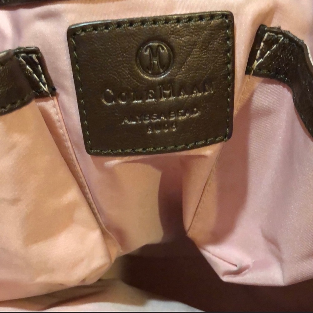 VINTAGE Cole Haan Handbag Brown Leather - Picture 3 of 5
